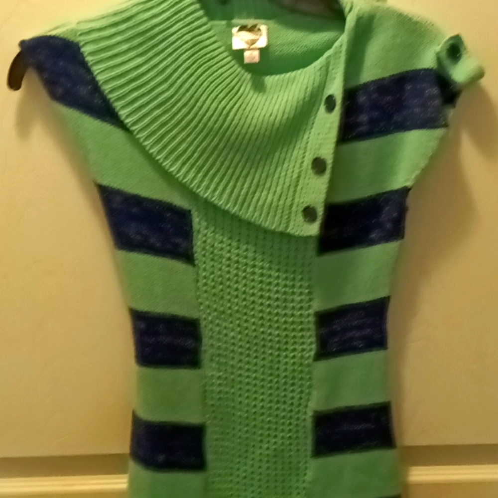 Stripped sweater dress